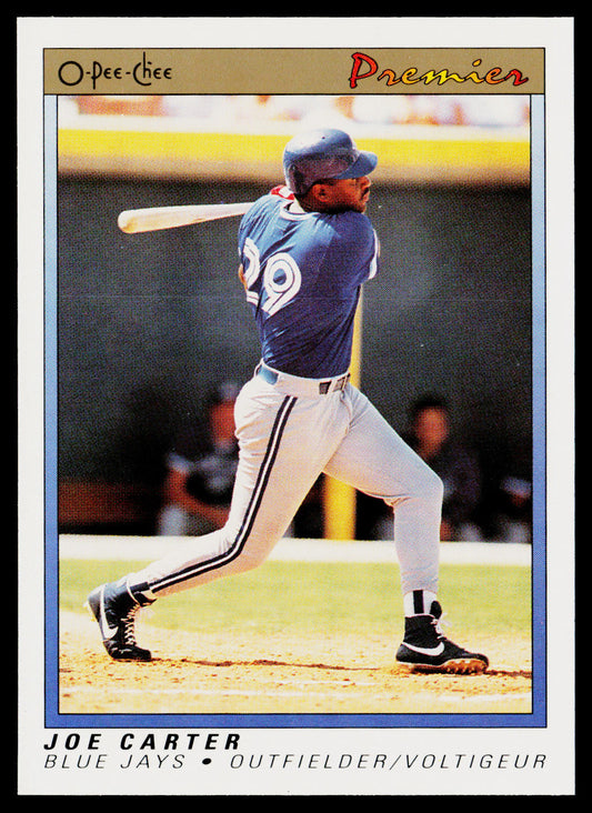Joe Carter 1991 O-Pee-Chee Premier #20 Toronto Blue Jays