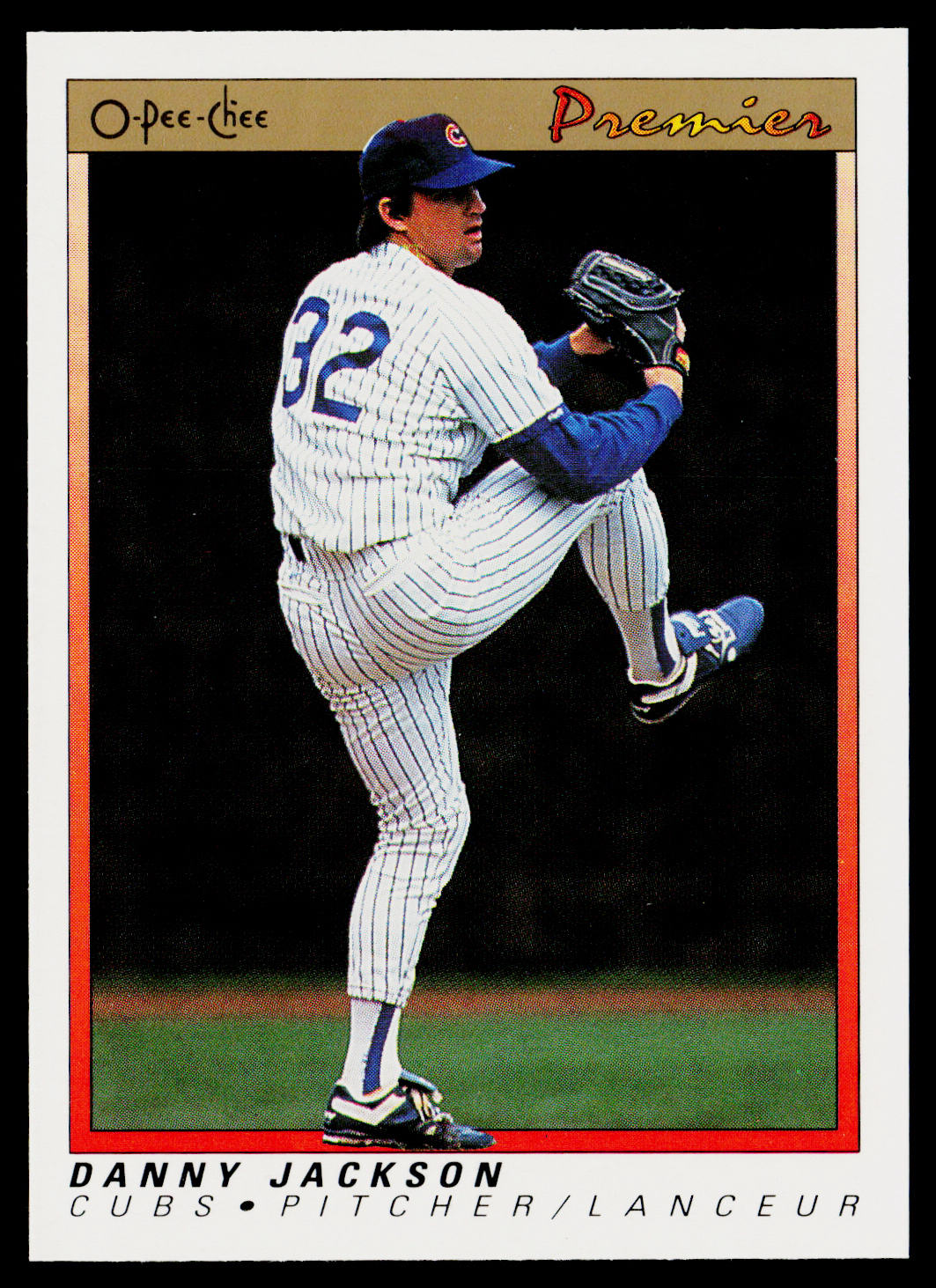 Danny Jackson 1991 O-Pee-Chee Premier #68 Chicago Cubs