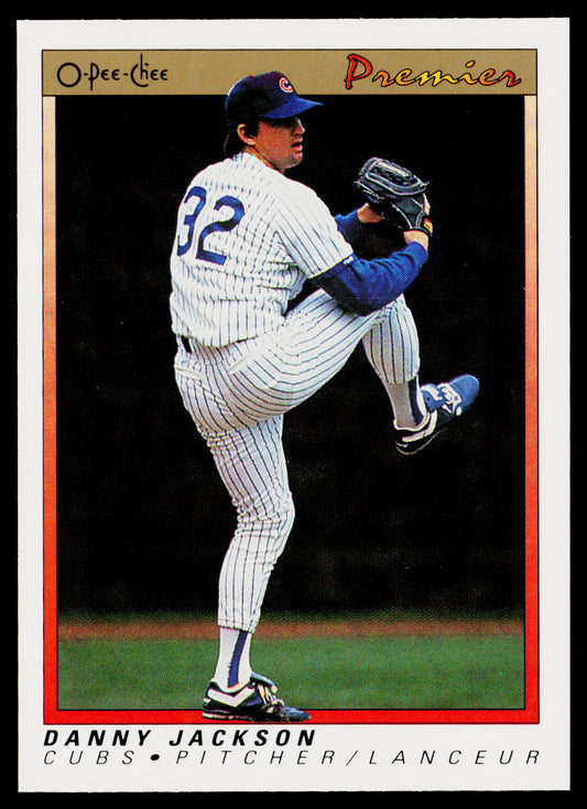 Danny Jackson 1991 O-Pee-Chee Premier #68 Chicago Cubs