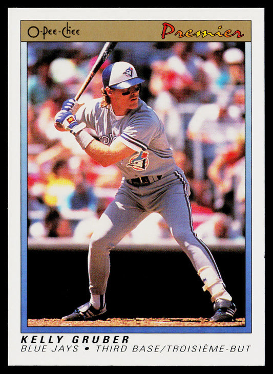 Kelly Gruber 1991 O-Pee-Chee Premier #57 Toronto Blue Jays
