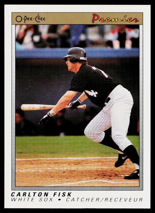 Carlton Fisk 1991 O-Pee-Chee Premier #45 Chicago White Sox