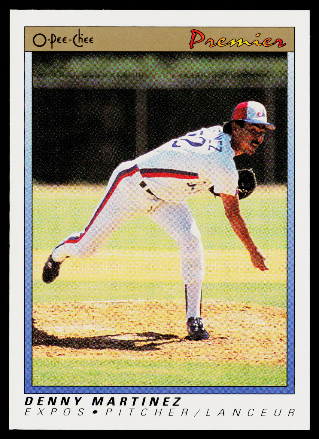 Denny Martinez 1991 O-Pee-Chee Premier #75 Montreal Expos