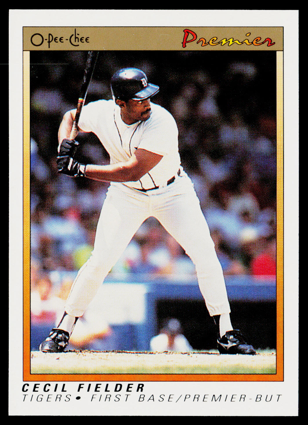 Cecil Fielder 1991 O-Pee-Chee Premier #44 Detroit Tigers