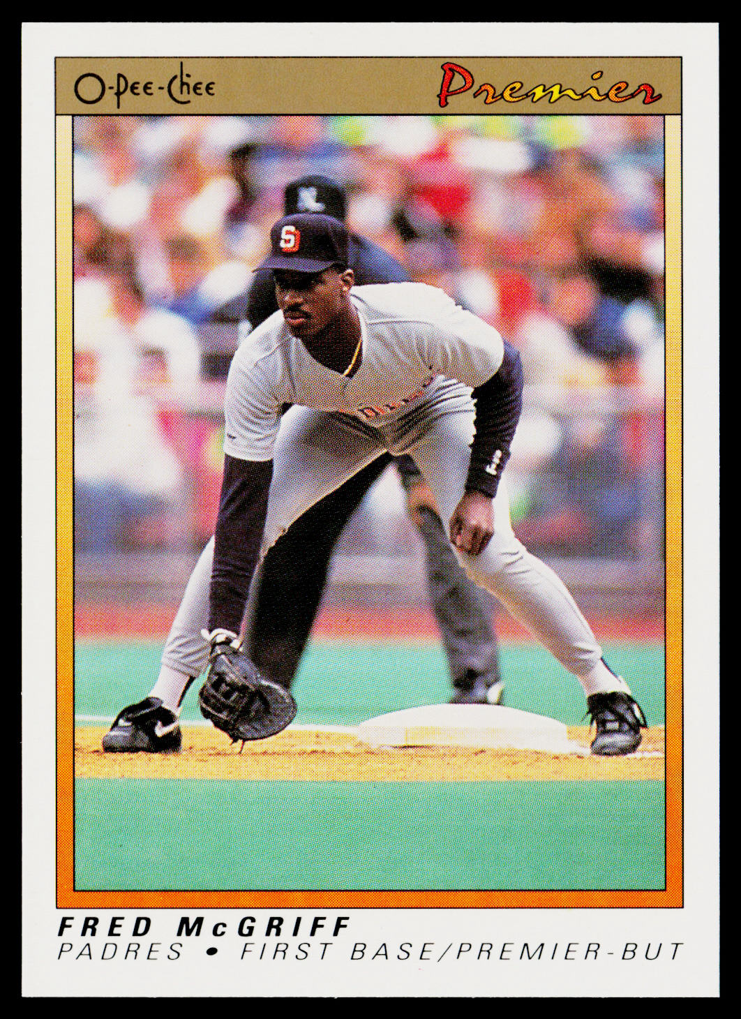 Fred McGriff 1991 O-Pee-Chee Premier #79 San Diego Padres