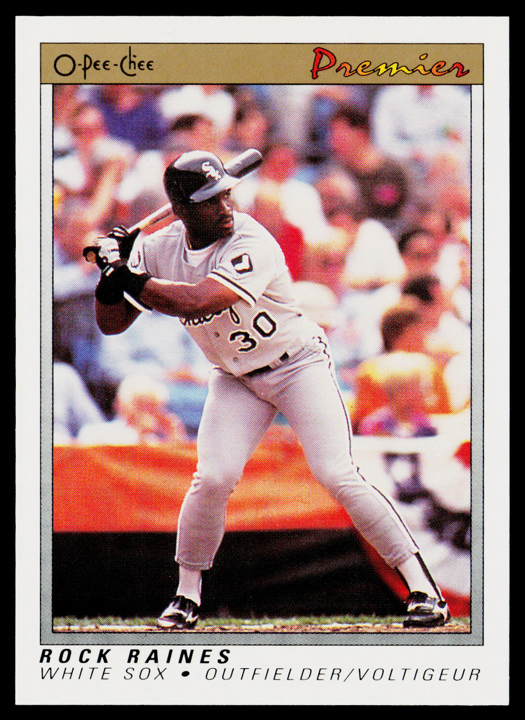 Rock Raines 1991 O-Pee-Chee Premier #97 Chicago White Sox