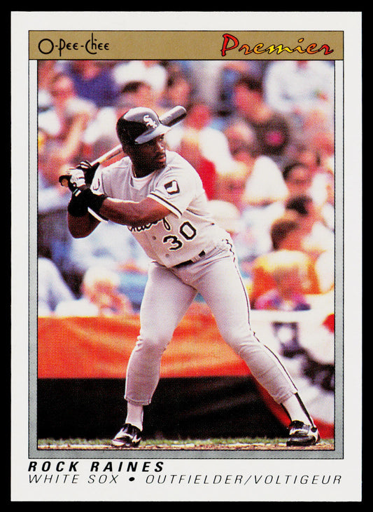 Rock Raines 1991 O-Pee-Chee Premier #97 Chicago White Sox