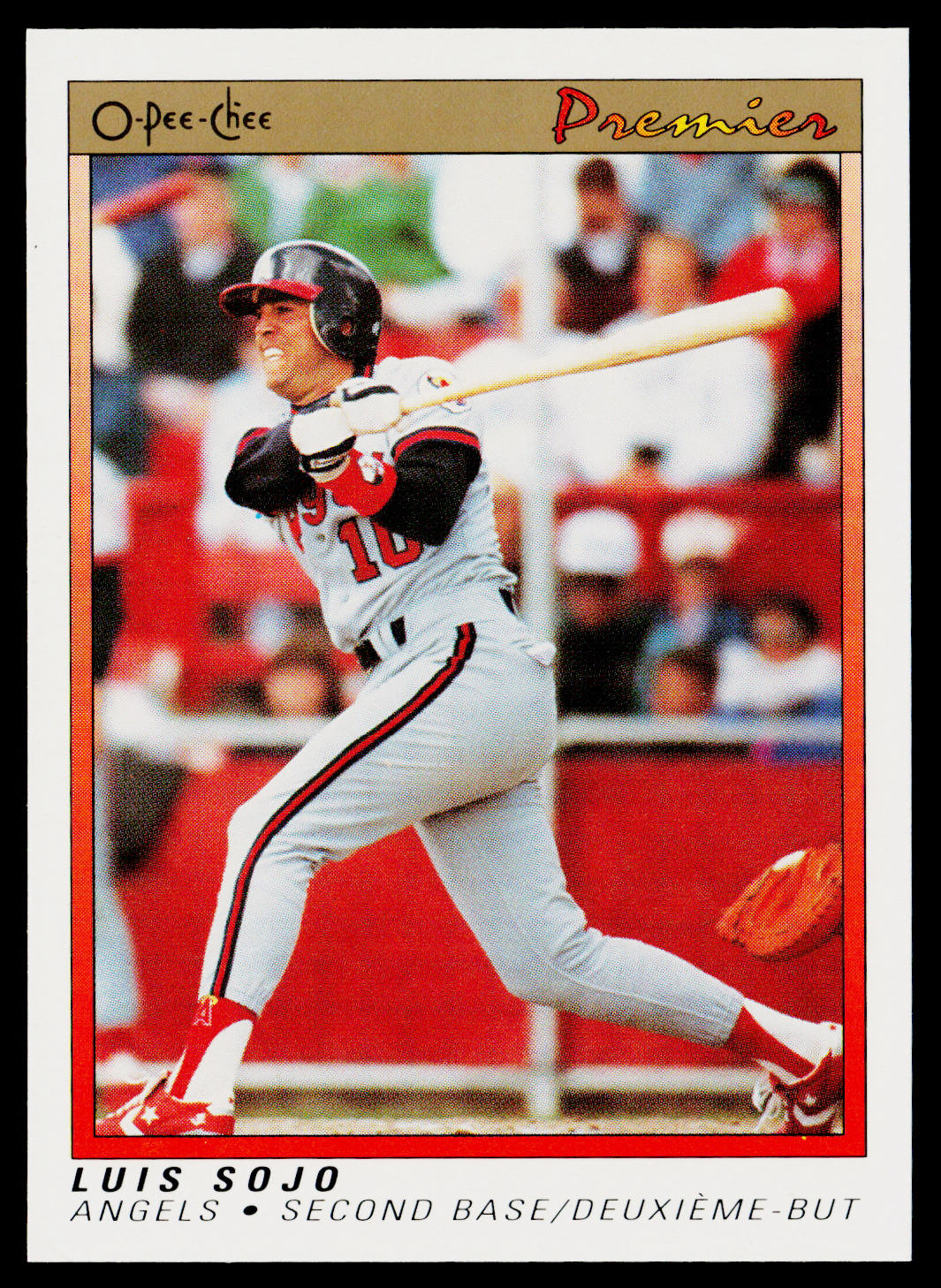 Luis Sojo 1991 O-Pee-Chee Premier #114 California Angels