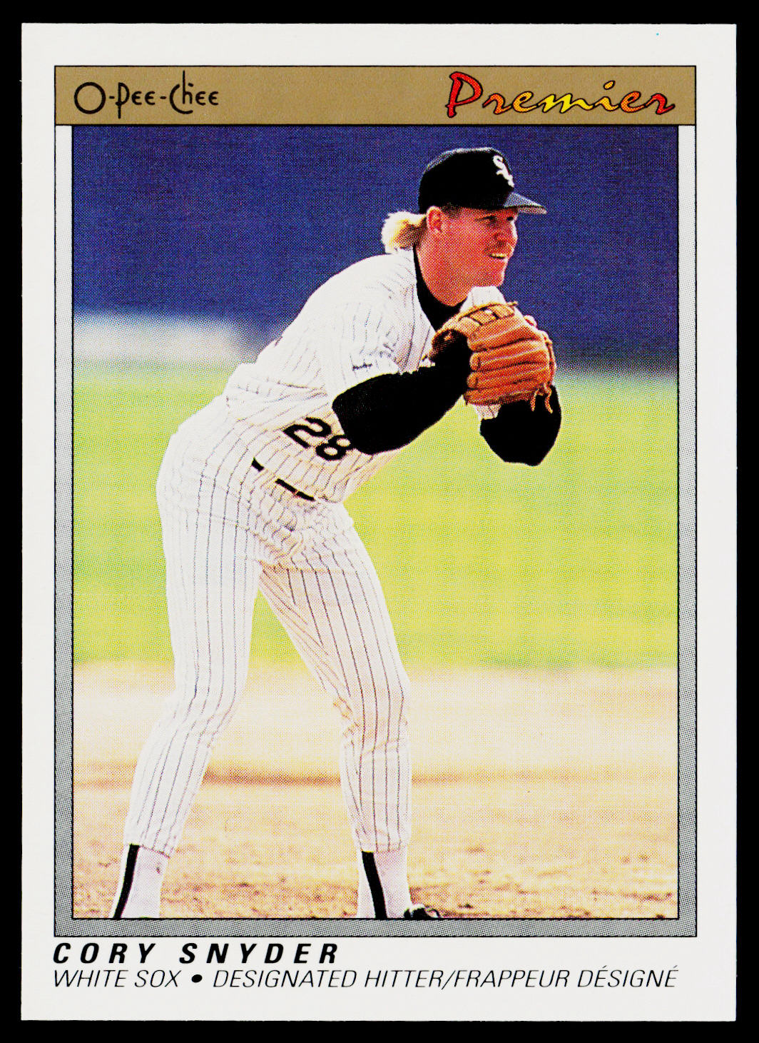 Cory Snyder 1991 O-Pee-Chee Premier #113 Chicago White Sox