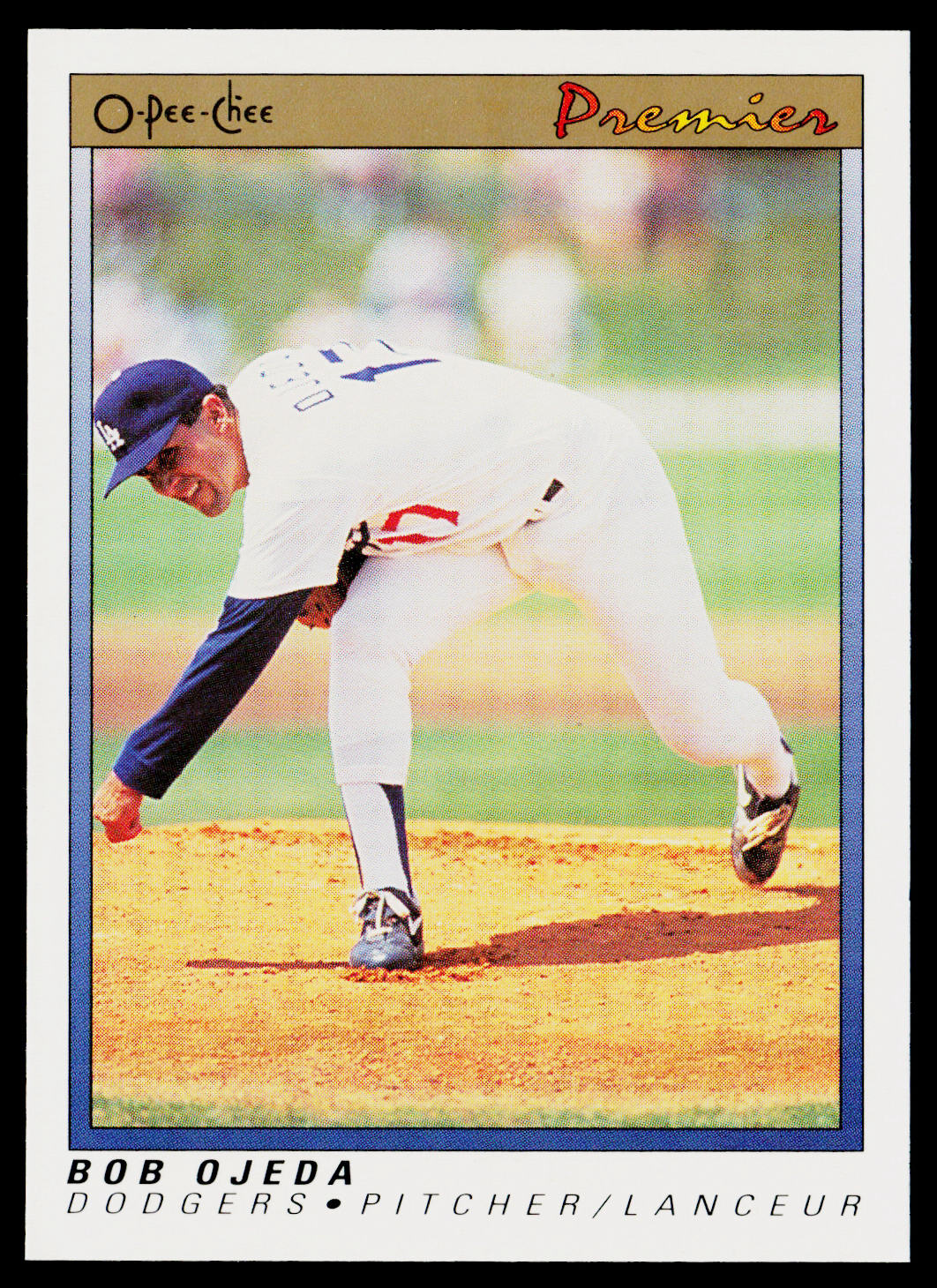 Bob Ojeda 1991 O-Pee-Chee Premier #91 Los Angeles Dodgers