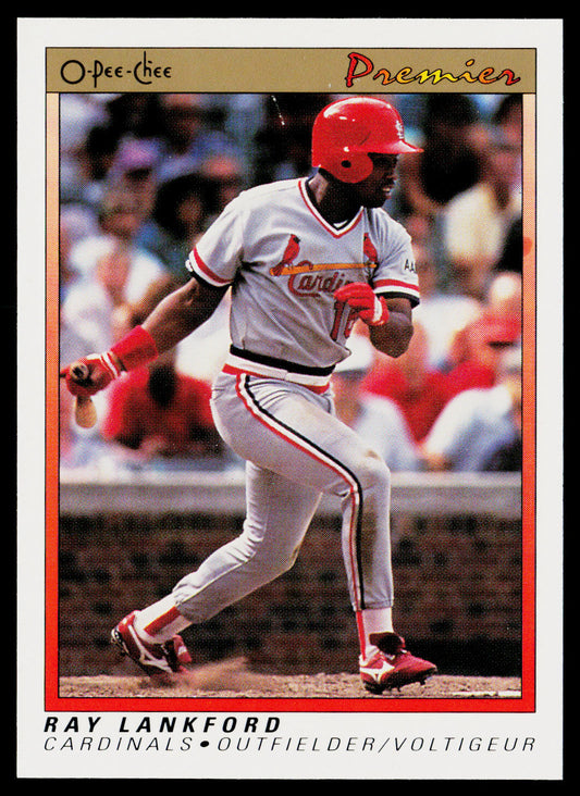 Ray Lankford 1991 O-Pee-Chee Premier #72 St. Louis Cardinals