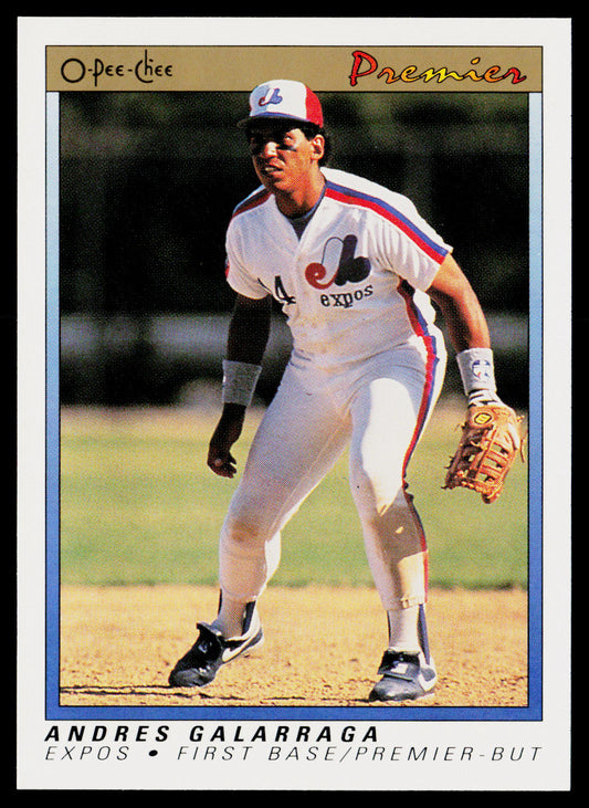 Andres Galarraga 1991 O-Pee-Chee Premier #48 Montreal Expos