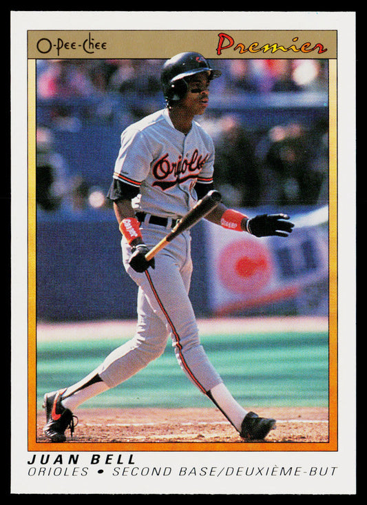 Juan Bell 1991 O-Pee-Chee Premier #7 Baltimore Orioles