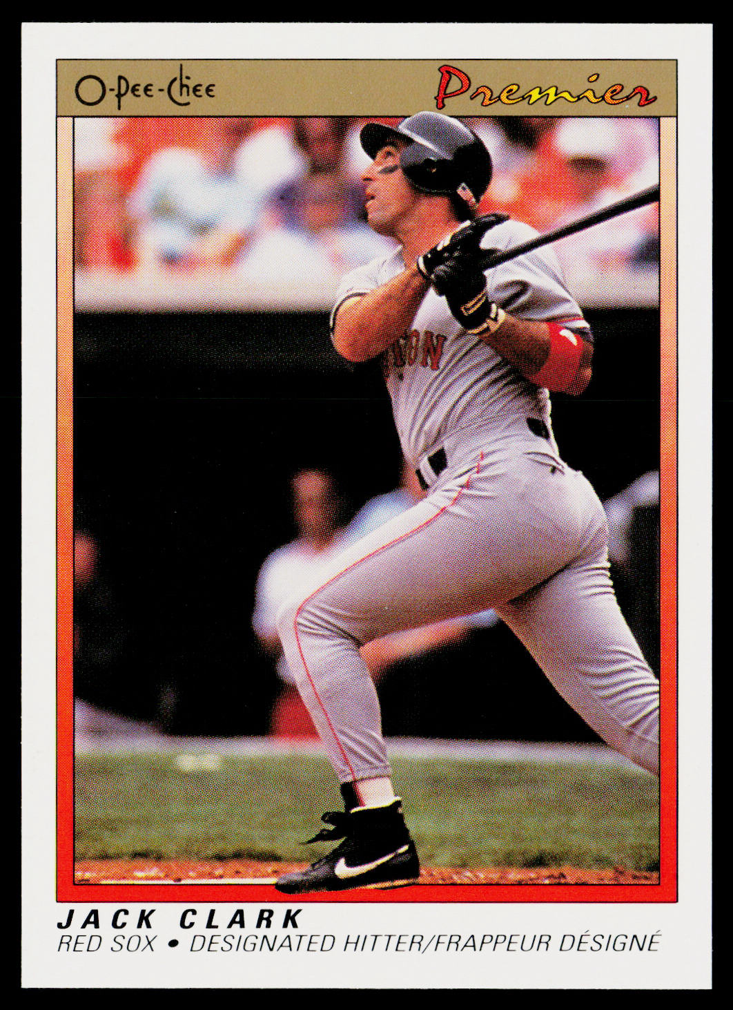 Jack Clark 1991 O-Pee-Chee Premier #21 Boston Red Sox