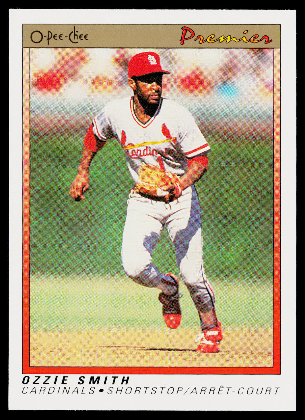 Ozzie Smith 1991 O-Pee-Chee Premier #112 St. Louis Cardinals