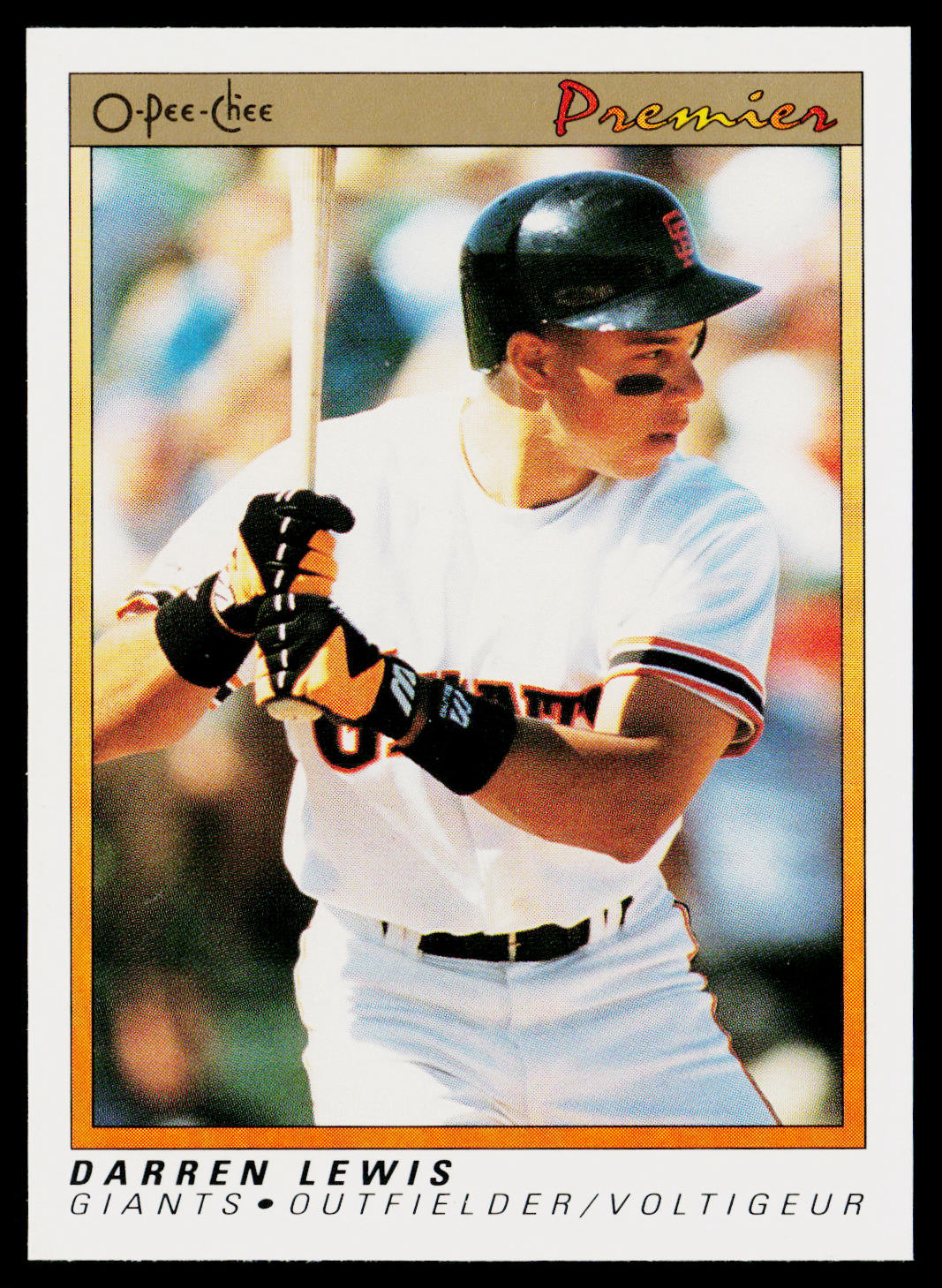 Darren Lewis 1991 O-Pee-Chee Premier #73 San Francisco Giants