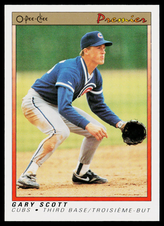 Gary Scott 1991 O-Pee-Chee Premier #107 Chicago Cubs