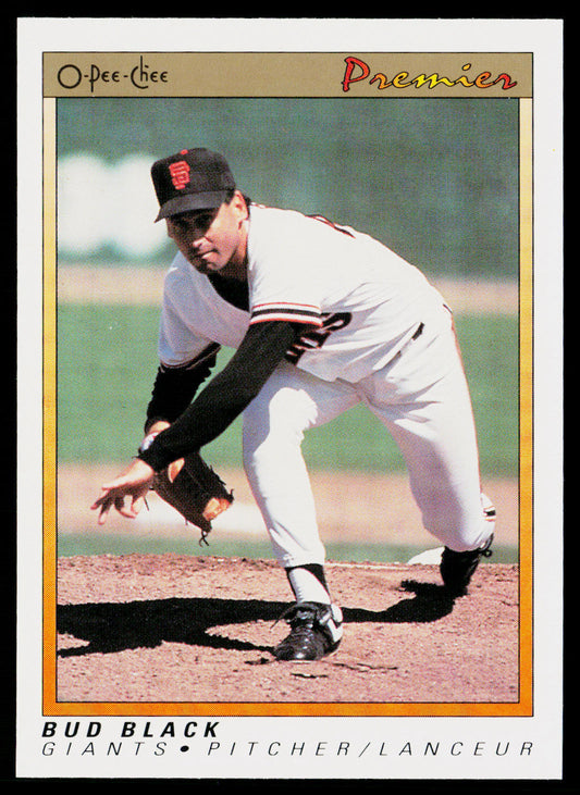 Bud Black 1991 O-Pee-Chee Premier #9 San Francisco Giants