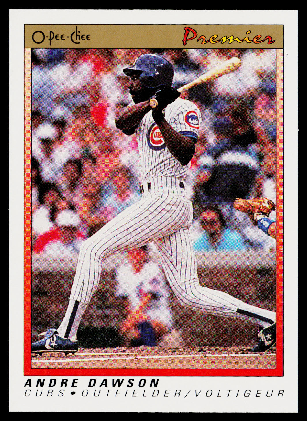 Andre Dawson 1991 O-Pee-Chee Premier #31 Chicago Cubs