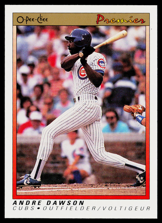Andre Dawson 1991 O-Pee-Chee Premier #31 Chicago Cubs