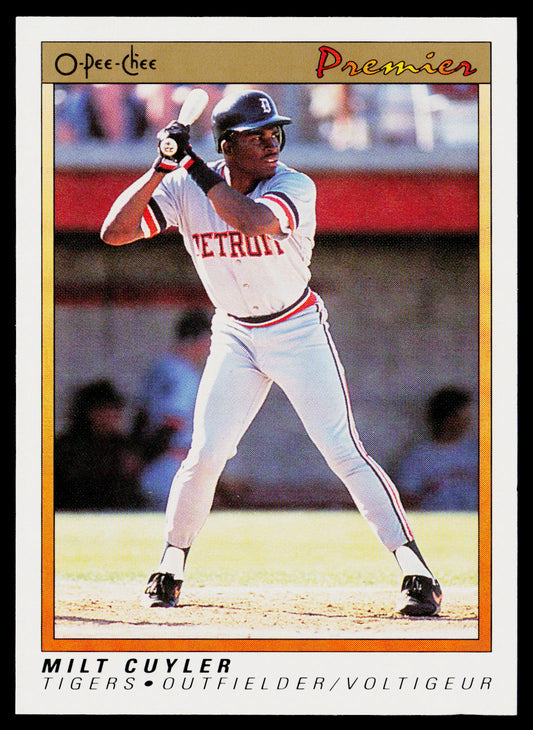 Milt Cuyler 1991 O-Pee-Chee Premier #27 Detroit Tigers