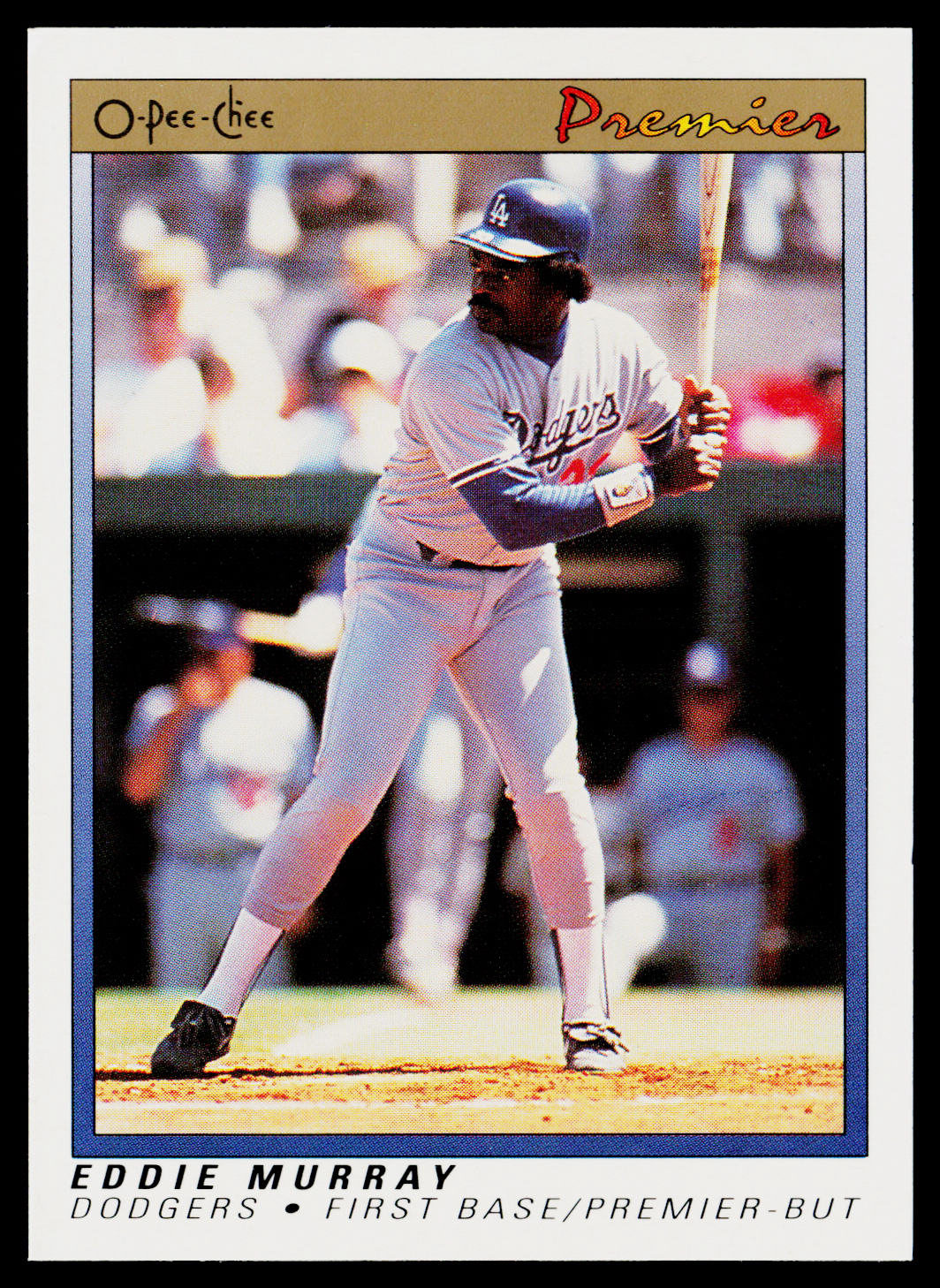 Eddie Murray 1991 O-Pee-Chee Premier #86 Los Angeles Dodgers