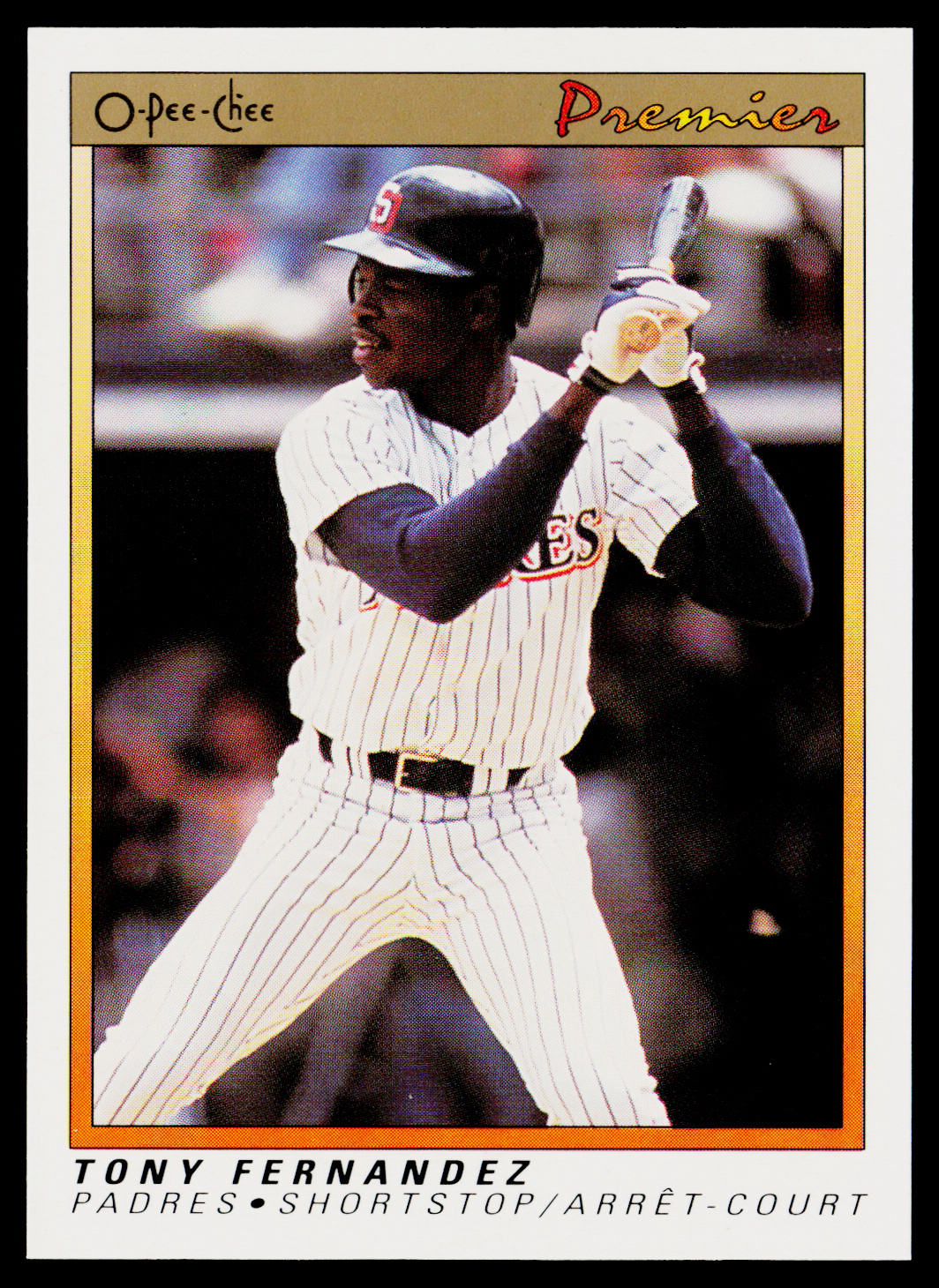 Tony Fernandez 1991 O-Pee-Chee Premier #43 San Diego Padres