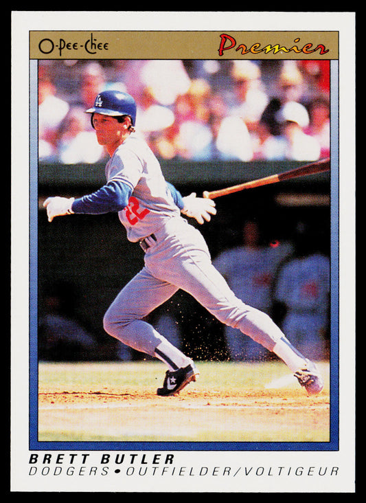 Brett Butler 1991 O-Pee-Chee Premier #16 Los Angeles Dodgers