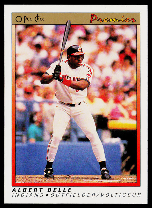 Albert Belle 1991 O-Pee-Chee Premier #8 Cleveland Indians