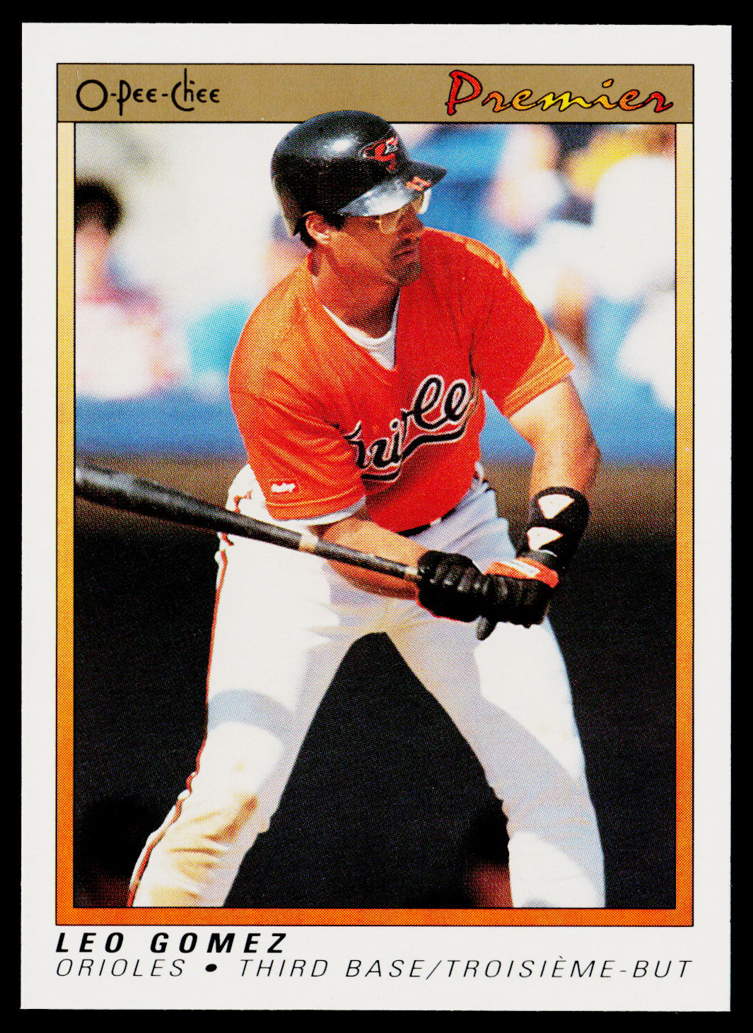 Leo Gomez 1991 O-Pee-Chee Premier #52 Baltimore Orioles