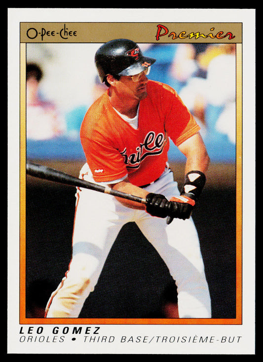 Leo Gomez 1991 O-Pee-Chee Premier #52 Baltimore Orioles