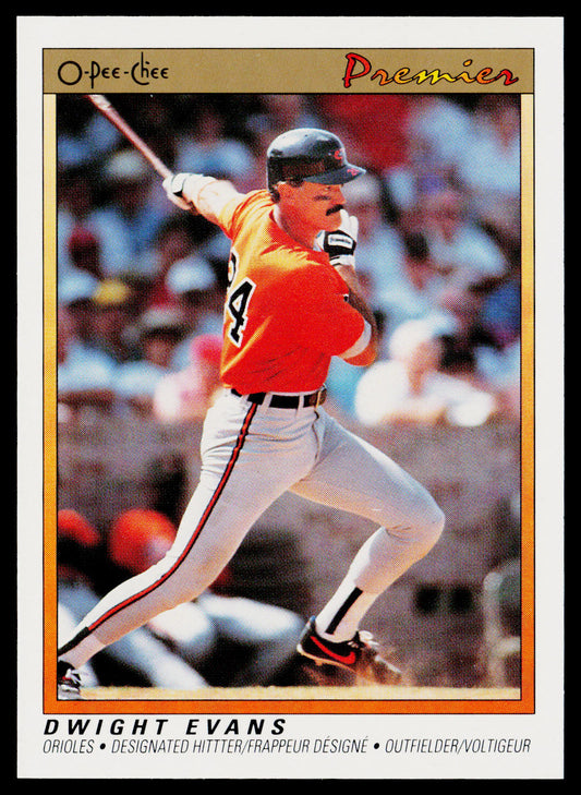 Dwight Evans 1991 O-Pee-Chee Premier #39 Baltimore Orioles