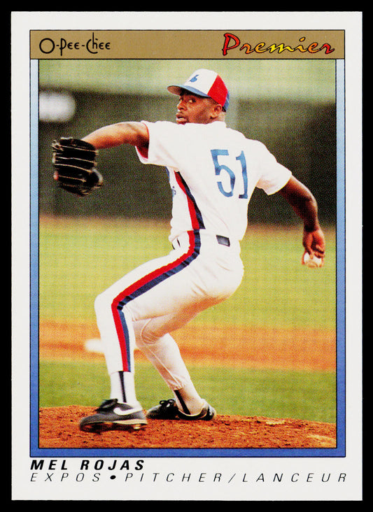 Mel Rojas 1991 O-Pee-Chee Premier #101 Montreal Expos