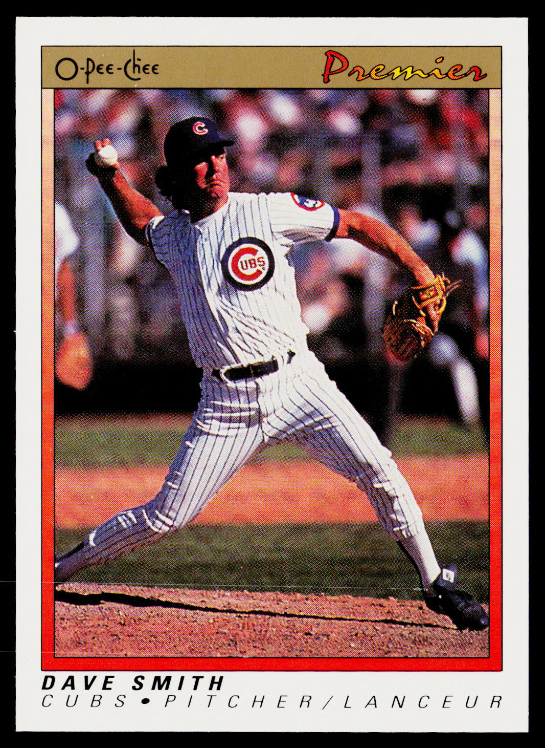 Dave Smith 1991 O-Pee-Chee Premier #111 Chicago Cubs