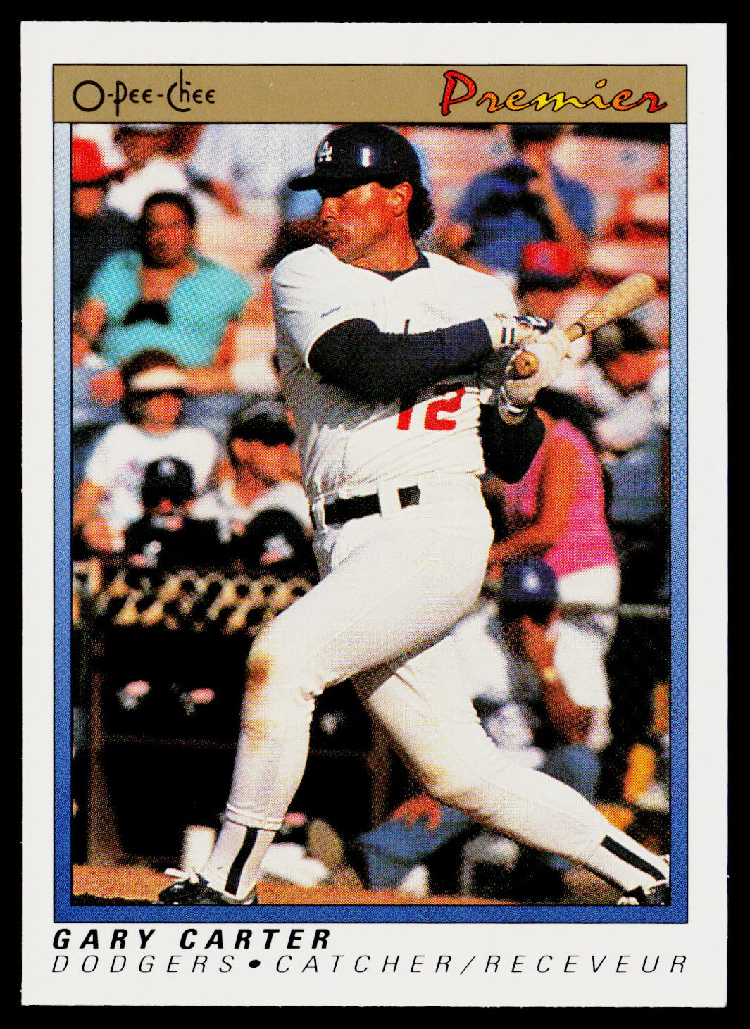 Gary Carter 1991 O-Pee-Chee Premier #19 Los Angeles Dodgers