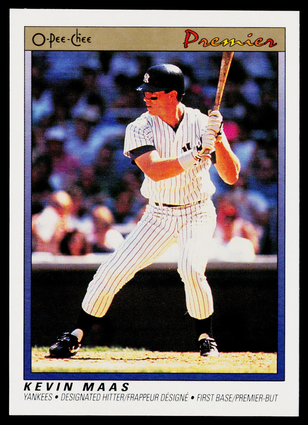 Kevin Maas 1991 O-Pee-Chee Premier #74 New York Yankees
