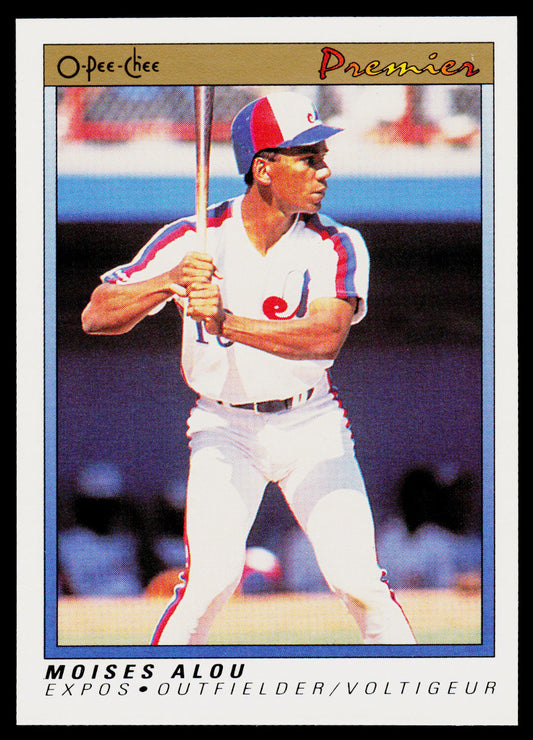 Moises Alou 1991 O-Pee-Chee Premier #3 Montreal Expos
