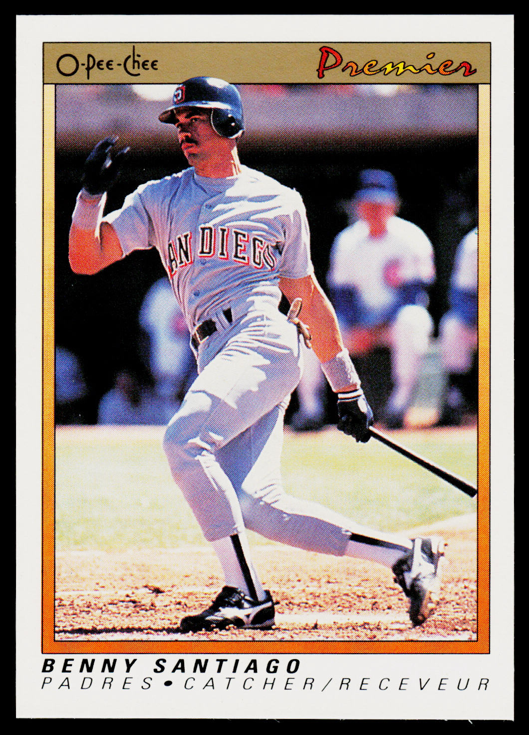 Benny Santiago 1991 O-Pee-Chee Premier #105 San Diego Padres
