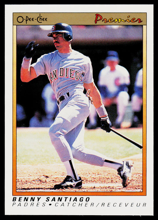 Benny Santiago 1991 O-Pee-Chee Premier #105 San Diego Padres