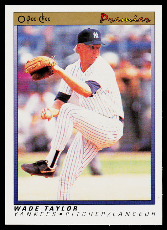Wade Taylor 1991 O-Pee-Chee Premier #119 RC New York Yankees