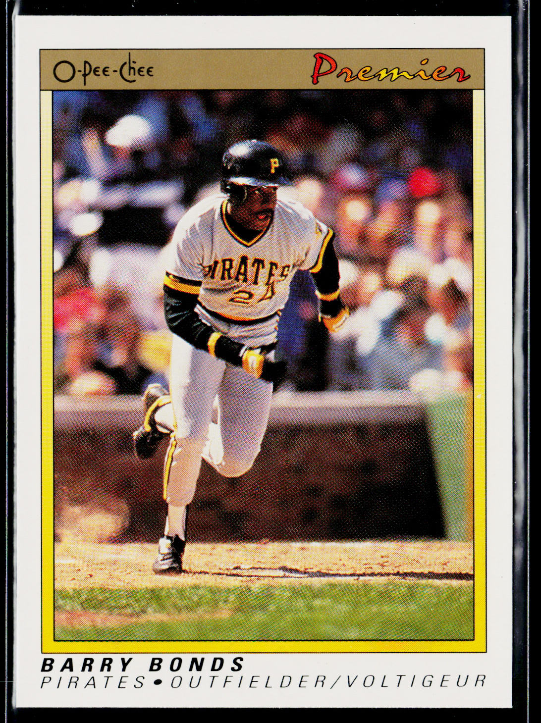 Barry Bonds 1991 O-Pee-Chee Premier #12 Pittsburgh Pirates