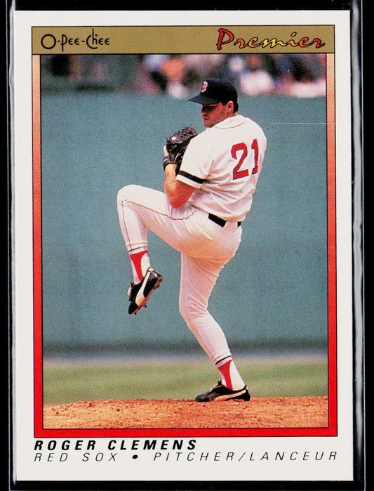 Roger Clemens 1991 O-Pee-Chee Premier #23 Boston Red Sox