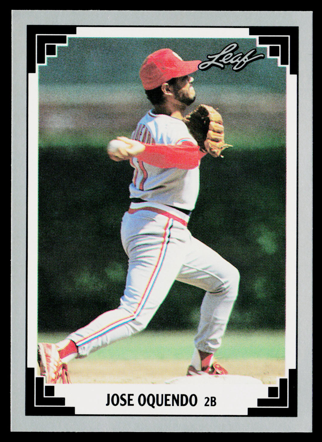 Jose Oquendo 1991 Leaf #58 St. Louis Cardinals