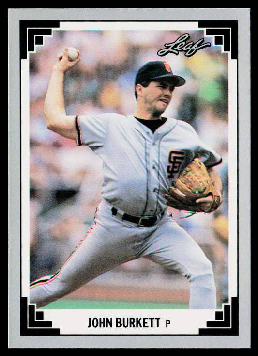 John Burkett 1991 Leaf #56 San Francisco Giants