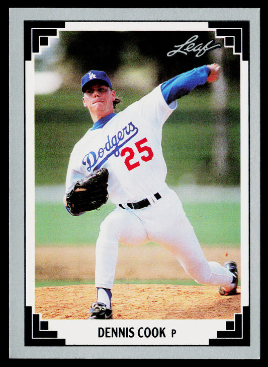 Dennis Cook 1991 Leaf #257 Los Angeles Dodgers