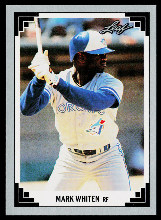 Mark Whiten 1991 Leaf #234 Toronto Blue Jays