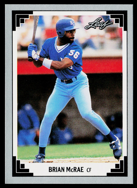 Brian McRae 1991 Leaf #235 RC Kansas City Royals