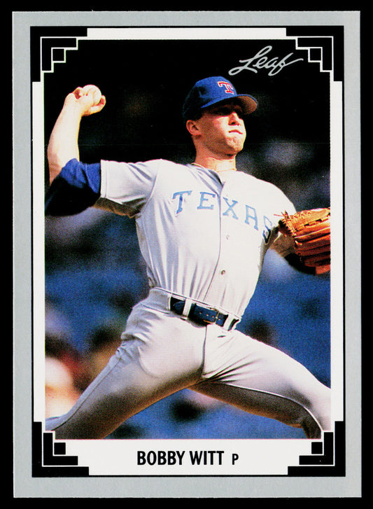 Bobby Witt 1991 Leaf #3 Texas Rangers