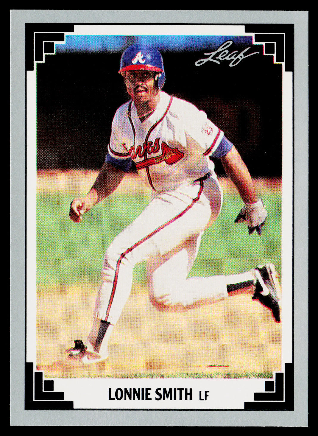 Lonnie Smith 1991 Leaf #13 Atlanta Braves