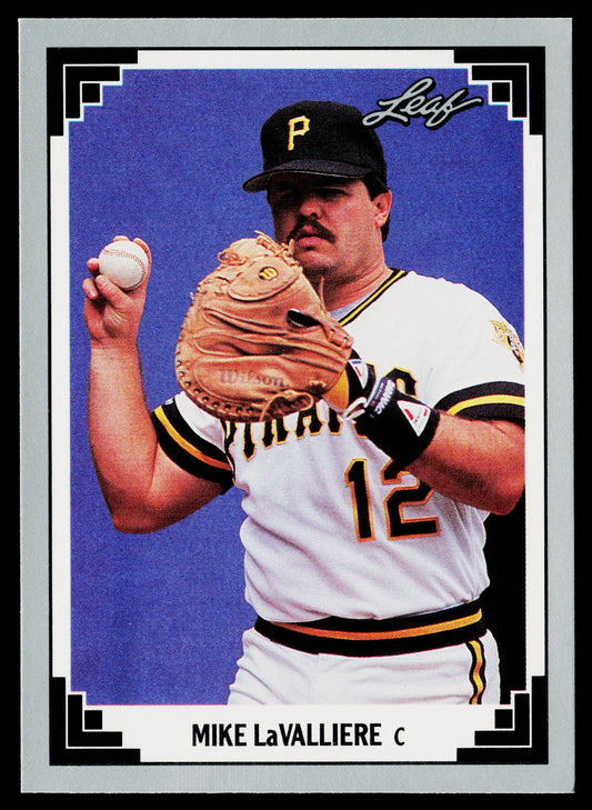 Mike LaValliere 1991 Leaf #15 Pittsburgh Pirates
