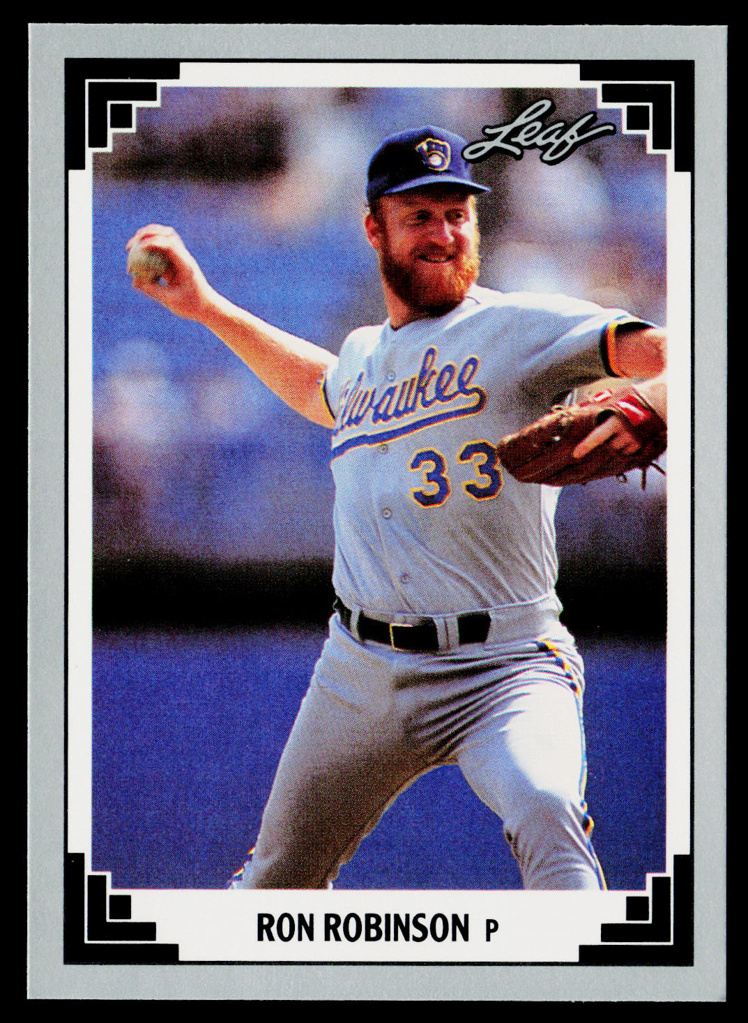 Ron Robinson 1991 Leaf #14 Milwaukee Brewers